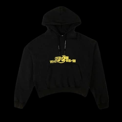 Off-White Graphic Print Hoodie 'Black'