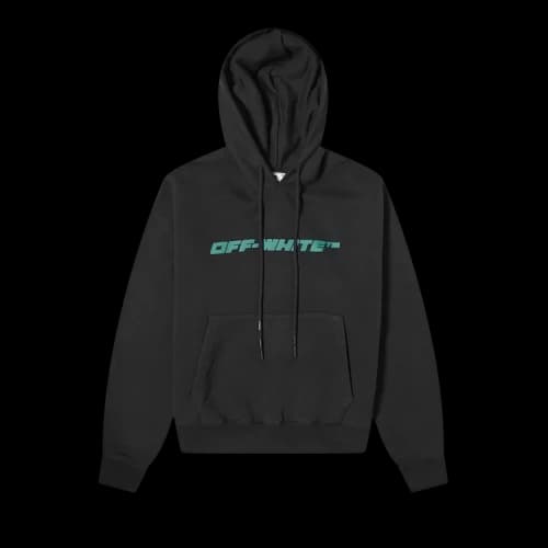 Off-White FW20 Trellis Worker Hooded Pullover Men Black