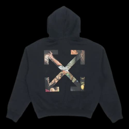 Off-White FW20 Painting Arrow Hooded Sweater Men's Black