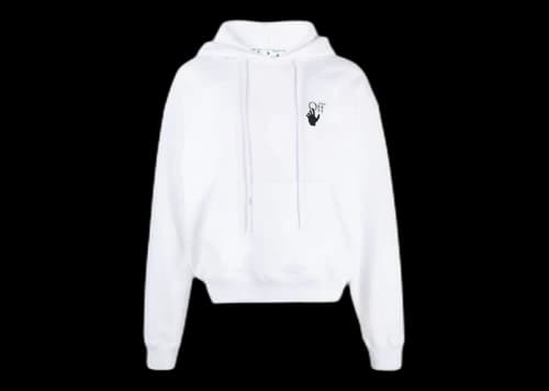 OFF-WHITE Degrade Arrows Oversized Hoodie White/Black