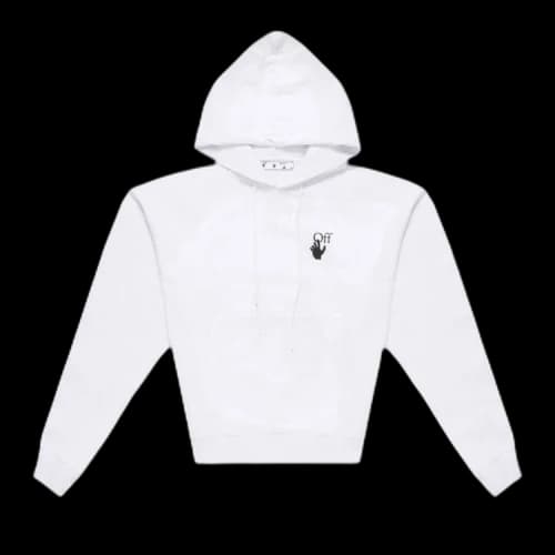 OFF-WHITE Caravaggio Lute Design Hoodie White