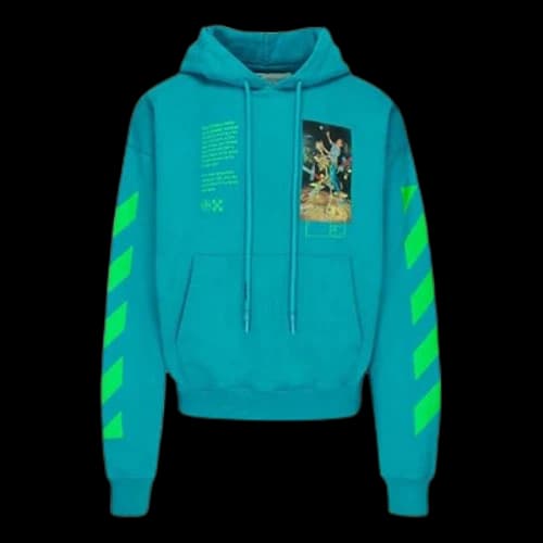 Off-White Graphic Arrow Print Cotton For Men Blue