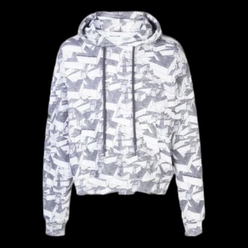Off-White Arrows Print Cotton Hoodie