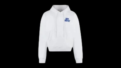 OFF-WHITE Oversized Fit Hands Arrow Logo Hoodie White