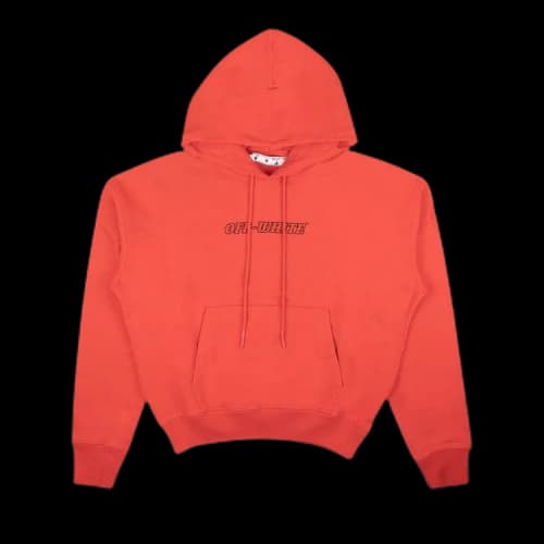 Off-White Pascal Oversized Hoodie 'Red'