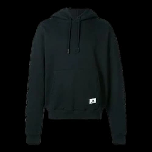 Off-White SS19 Printing Hooded Fleece Men Black