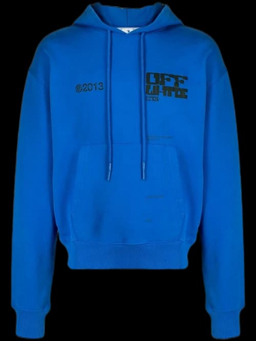 OFF-WHITE Tech Market Hoodie Blue/Black