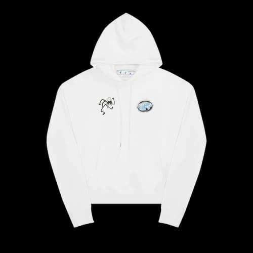 Off-White DJ Play Over Hoodie 'White/Black'