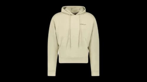 OFF-WHITE Caravaggio Crowning Over Hoodie Beige