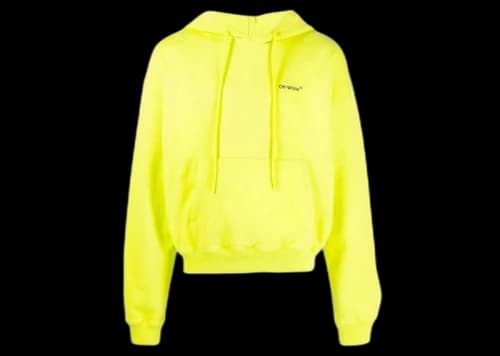 OFF-WHITE Caravaggio Over Hoodie Lime