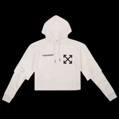Off-White Flamed Bart Hooded Sweatshirt 'White'