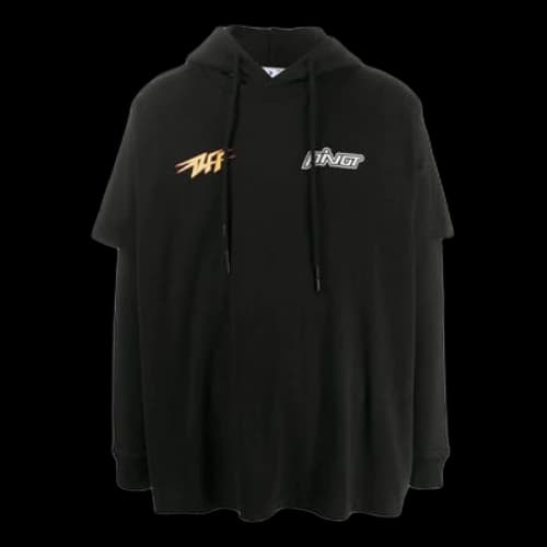Off-White logo Pattern Printing Black