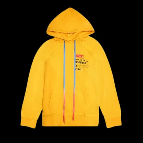 Off-White Industrial Y013 Incomplete Hoodie 'Yellow'