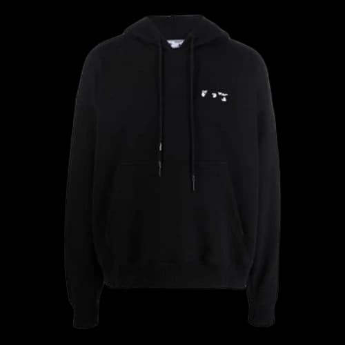 Off-White FW21 Logo Pattern Loose Fit Black