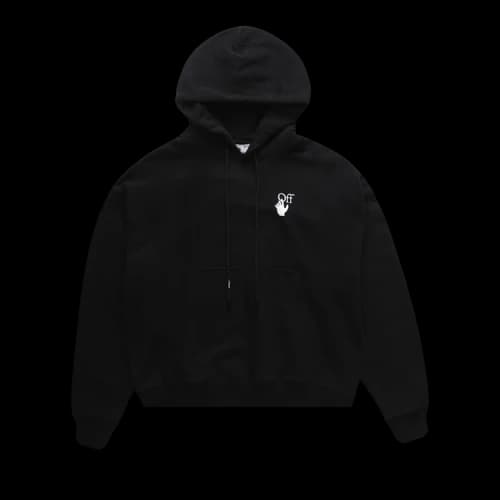 Off-White FW21 Logo Pullover Loose Fit Black