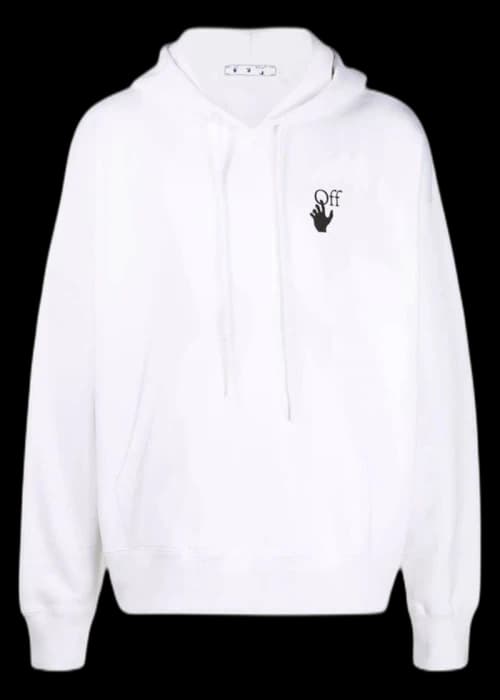 OFF-WHITE Bubble Arrows Hoodie White Black