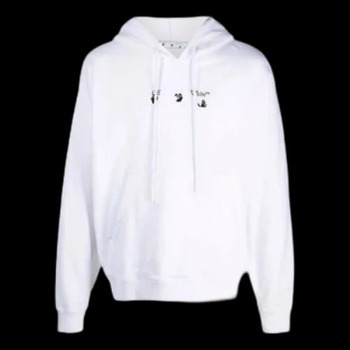 Off-White Logo Printing Drawstring White