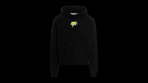 OFF-WHITE Degrade Thunder Skate Fit Hoodie Black