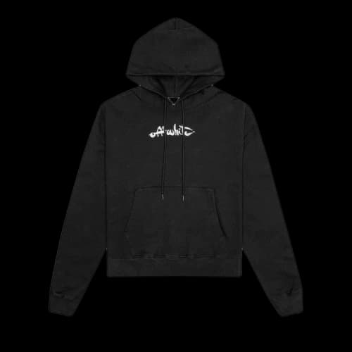 Off-White Paint Arrow Skate Hoodie 'Outerspace White'