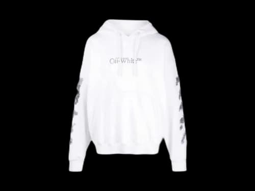 OFF-WHITE Diags Bit Book Skate Hoodie White