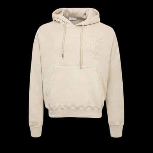 Off-White Outline Arrow Skate Hoodie 'Brown Rice'