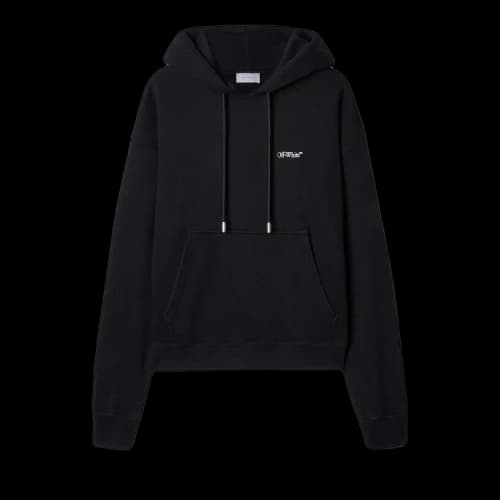 Off-White Windy Arrow Skate Hoodie 'Black/White'