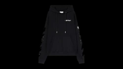 OFF-WHITE Ink Arrow Skate Hoodie Black/White
