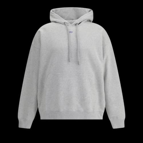 Off-White Stencil Arrow Skate Hoodie 'Grey Melange'