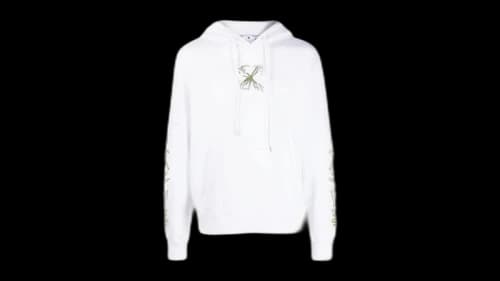 OFF-WHITE Splash Arrow Skate Fit Hoodie White