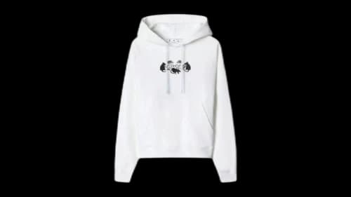 OFF-WHITE Cat Skate Hoodie White