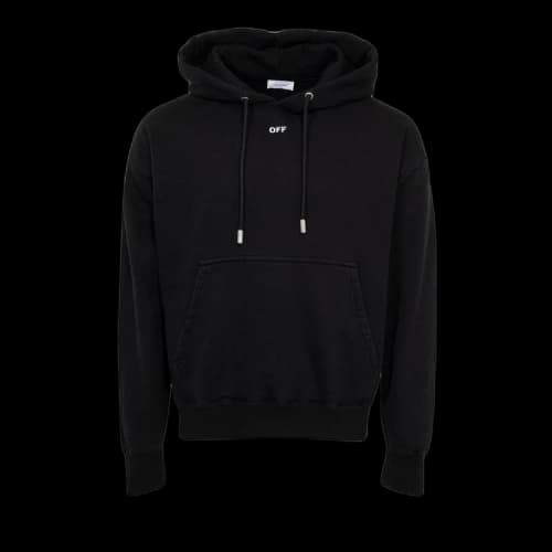 Off-White Arrow Embroidered Skate Hoodie 'Black/White'