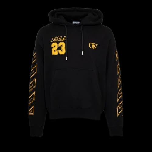Off-White 23 Skate Hoodie 'Black/Gold'