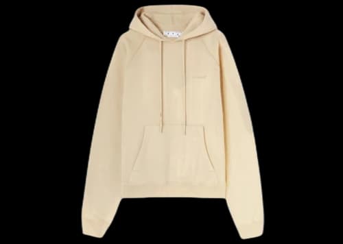 OFF-WHITE Diag Tab Skate Hooded Sweatshirt Dark Sand