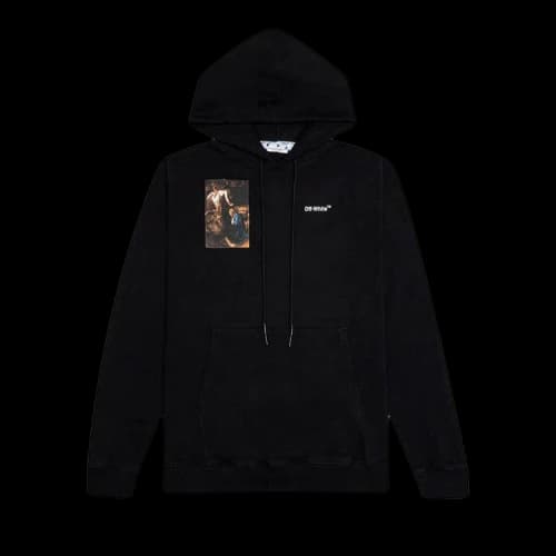 Off-White Caravaggio Lute Slim Hoodie 'Black/White'