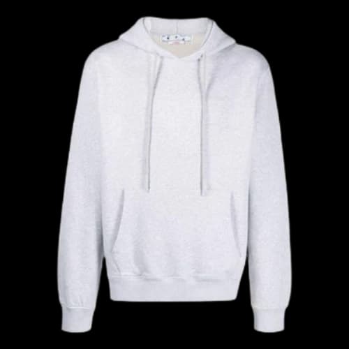 Off-White FW22 Solid Color Hooded Long Sleeves Version Gray