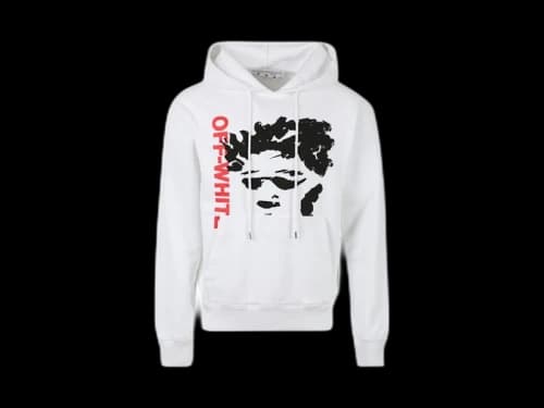 OFF-WHITE Face Arrow Slim Hoodie White/Black