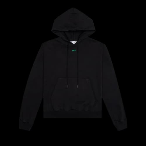 OFF-WHITE Alien Mush Boxy Hoodie Black/Green