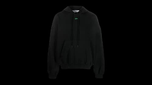 OFF-WHITE Alien Mush Boxy Fit Hoodie Black