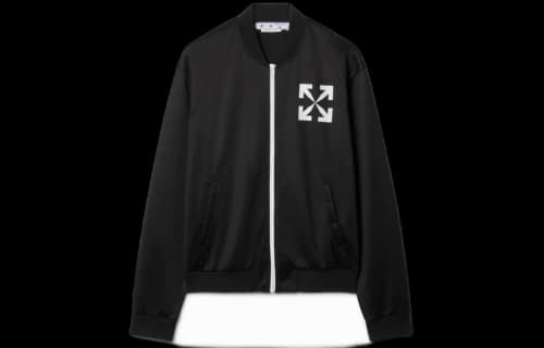 OFF-WHITE Single Arrow Slim Track Top Black/White