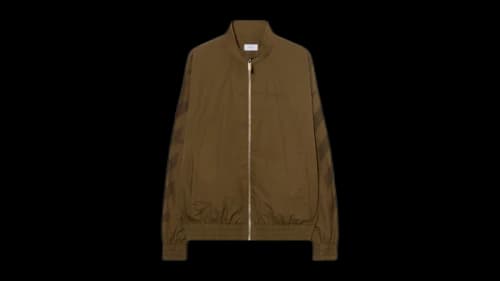 OFF-WHITE Diagonal Cotton Tracktop Army Green