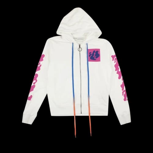 Off-White Graphic Print Hoodie 'White'