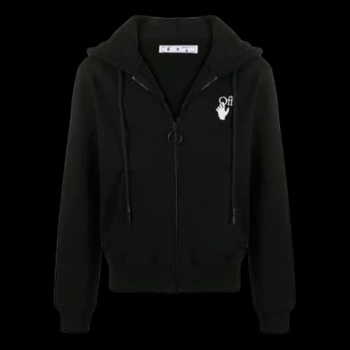 Off-White Painting Arrow Zipper Long Classic Black