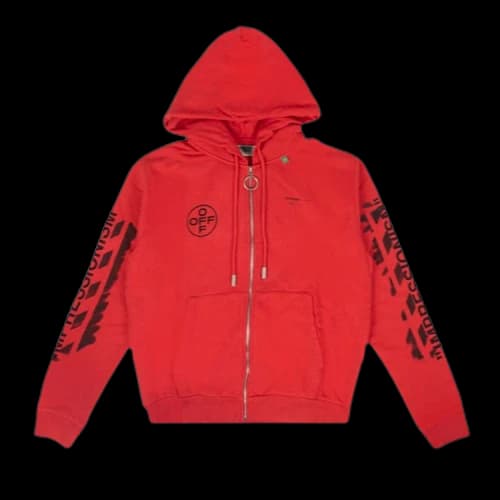 Off-White Impressionism Hooded Sweatshirt 'Red'
