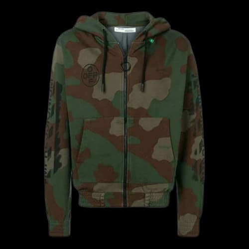Off-White MENS Diag Stencil MilitaryGreen/Camouflage