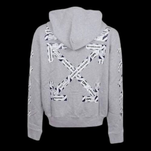 Off-White Alphabet Arrow Zipper light grey