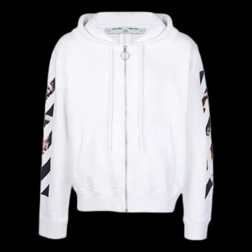 Off-White SS20 Caravaggio Arrow Slim Zipped For Men White