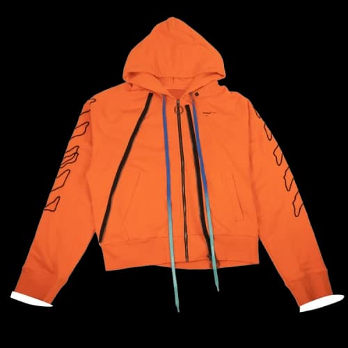 Off-White Abstract Arrows Hoodie 'Orange'