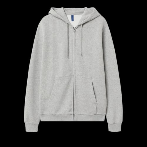 Off-White Diag Tag Slim Zip Hoodie 'Melange Grey'