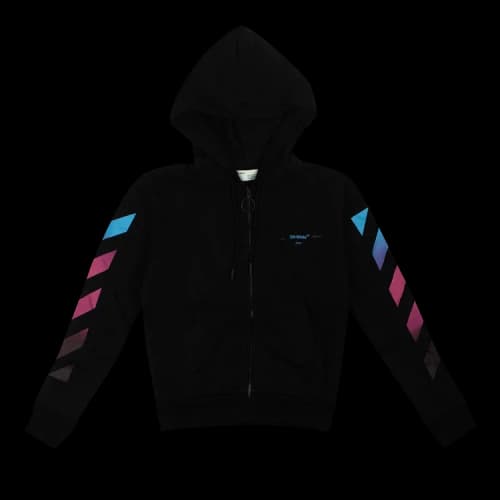 Off-White Diag Gradient Hooded Sweatshirt 'Black'