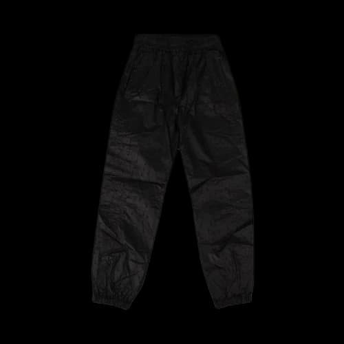Off-White SS21 Elastic Waistband Solid Color Sports Pants/Trousers/Joggers Loose Fit Black